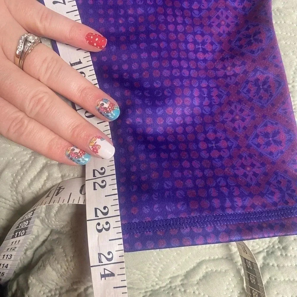 Prana Roxanne Printed Leggings Grapevine Bali Size XL Active Sport Running Pants - Picture 7 of 7